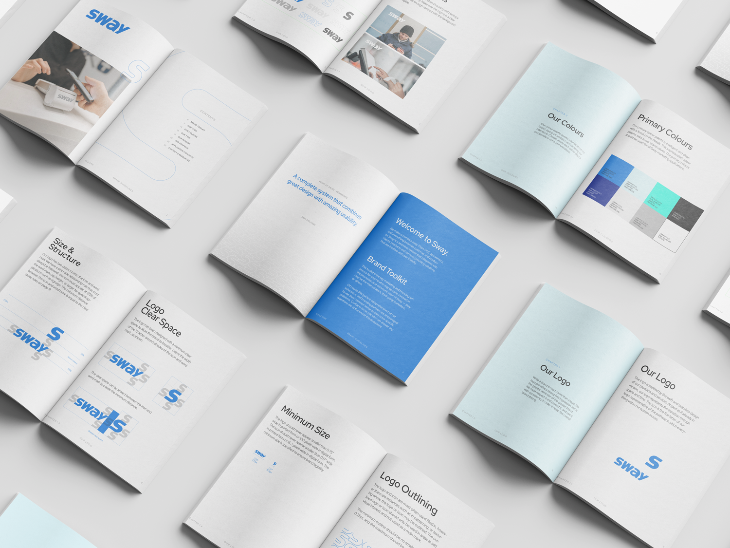 brand book layout design of tech company in Vancouver